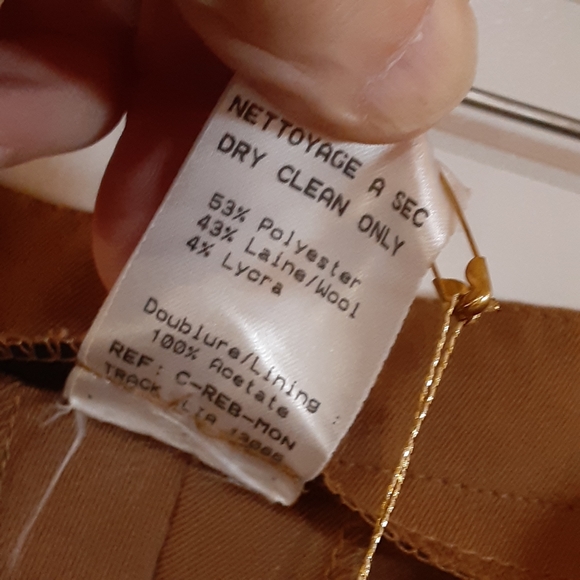 PAULE VASSEAU Wool Blend Flare Leg Trousers Size 44 / 12 Rebecca - Picture 5 of 11